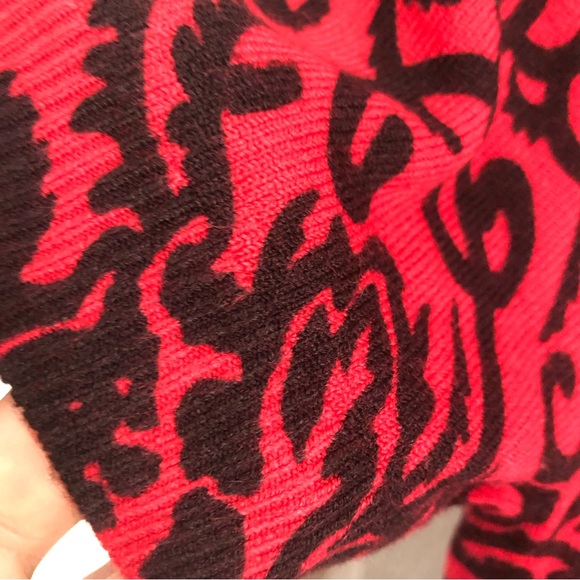 Sag-harbor Floral Short Sleeve Sweater SZ M - Picture 5 of 11